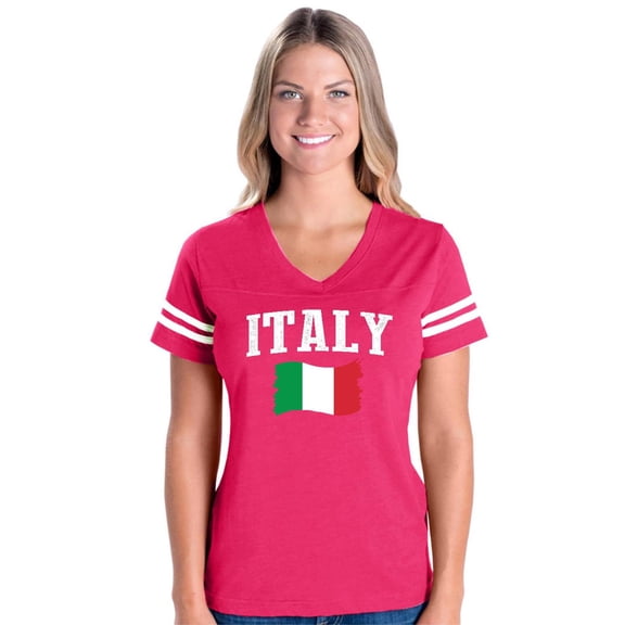 NIB - Womens Football Fine Jersey T-shirts, up to Size 3XL - Italy