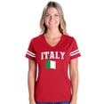 thumbnail image 1 of NIB - Womens Football Fine Jersey T-shirts - Italy, 1 of 5