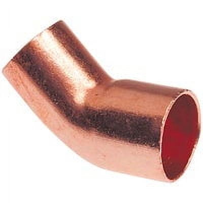 NIBCO 1/2 In. 45 Deg. Copper Street Elbow (1/8 Bend) W01400D
