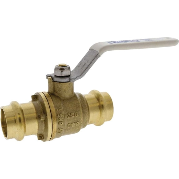 NIBCO 3/4 In. Brass Press Fit Ball Valve NF998KW8  Residential Use, Standard Application