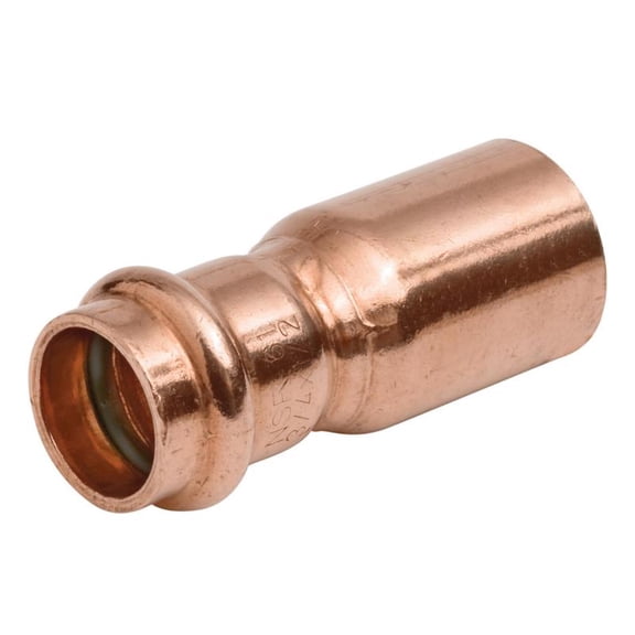NIBCO 3/4 In. FTG x 1/2 In. Press Reducer Copper Reducing Coupling 9008105PCU