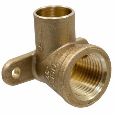 Nibco BF0185LC Copper Pipe Drop Ear Elbow, 90 Degrees, Copper, 3/4 In. CxF - Quantity 1