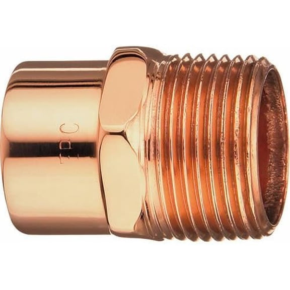 10-pack NIBCO Copper Male Adapter W01245J - Smooth Finish - 10 Pack, 3/4 In.  Residential Use, Standard Application
