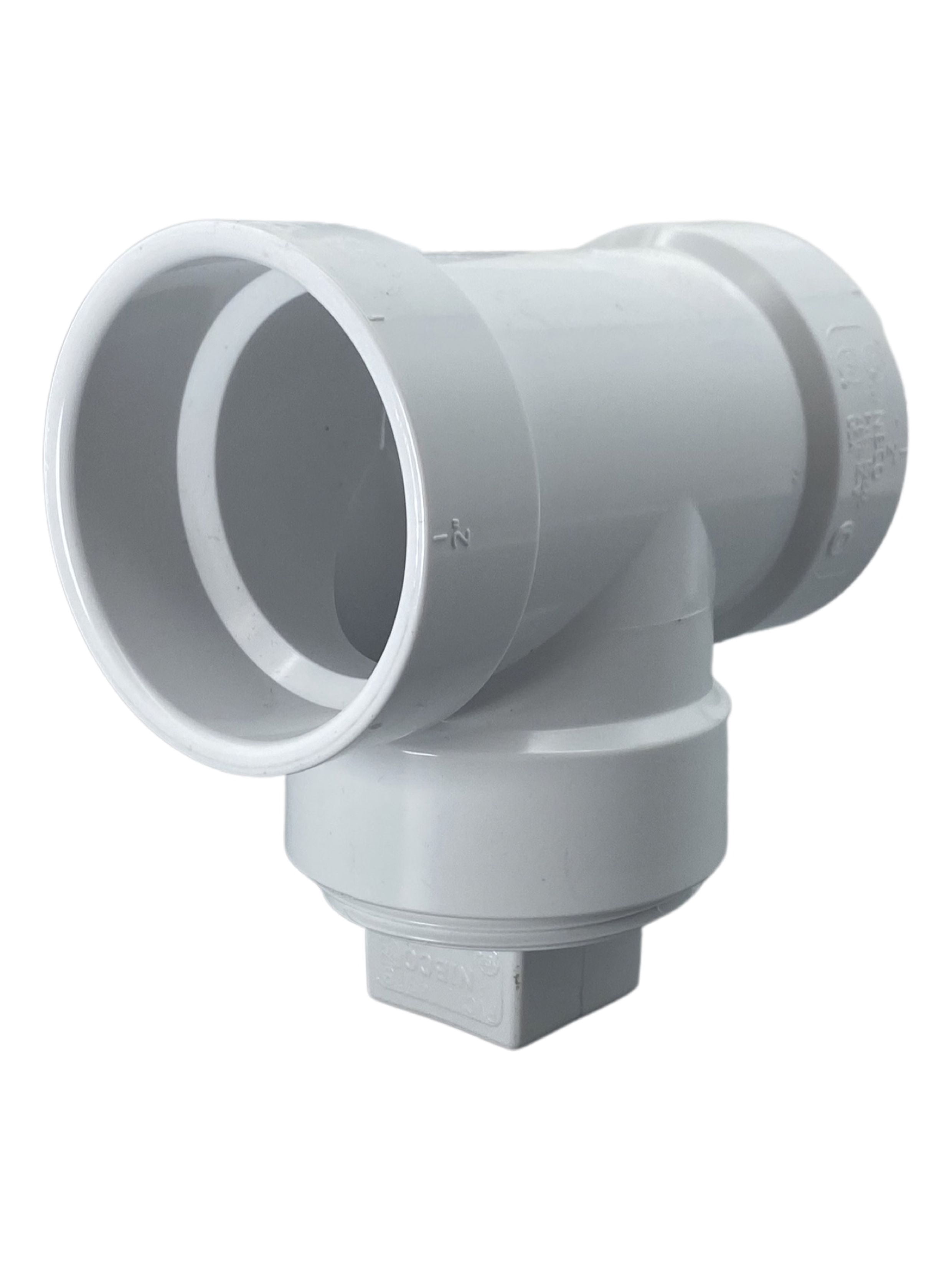 NIBCO C4814HD2 COPY 0 2 in. PVC DWV Hub x Hub x FPT Cleanout Plug Tee ...