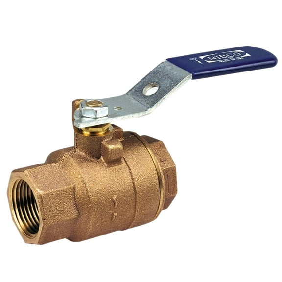 NIBCO Fig No T-585-70, 1-1/4 in. Two-Piece Bronze Ball Valve, Full Port, Threaded CA3