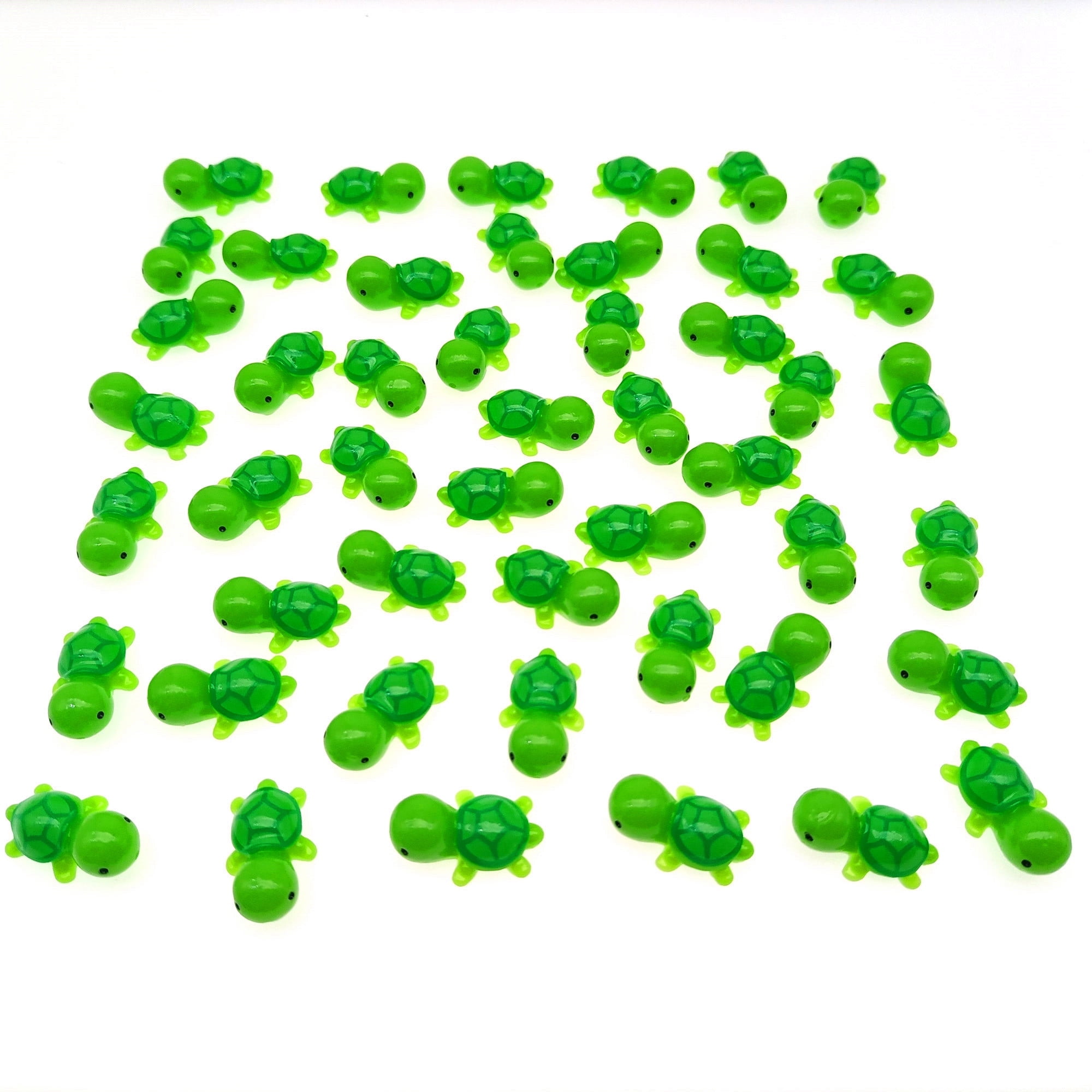 200 Pcs Luminous Mini Turtles With Storage Box, Tiny Resin Animals Turtle Figures - Cute Mini