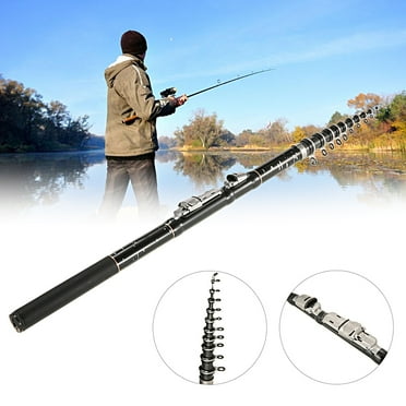 NIBOLOG 1.8/2.1/2.4/2.7/3/3.6m Fishing Rod Super Hard Portable Ceramic Guide Ring Reel Seat Comfortable Handle High Toughness Carbon Fiber Telescopic Freshwater Saltwater Mini Fishing Rod Fishing Gear