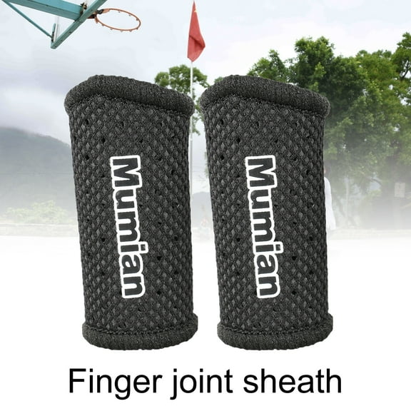 NIBOLOG 1 Pair Mumian A71 Finger Protector Breathable Stylish Easy to Use Stretch Elastic Arthritis Finger Stall for Basketball