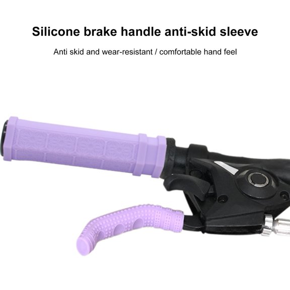 NIBOLOG 1 Pair Silicone Handlebar Sleeves Anti-slip High-elastic Wear-resistant Flat Bike Handlebar Grips Cycling Equipment