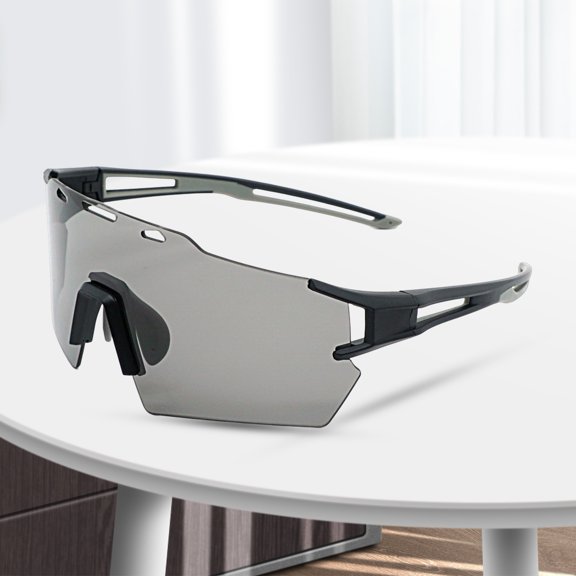 NIBOLOG 1 Pair Unisex Sports Glasses Polarized Lens Impact Resistant Anti-UV Ultra Light Goggles for Outdoor Riding Skiing