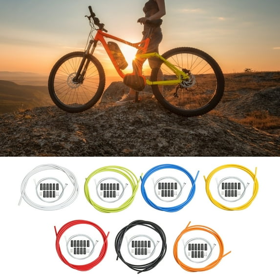 NIBOLOG 1 Set BOLANY Universal Derailleur Line Steel Wire Wear-Resistant Derailleur Shift Cables for Mountain Bike