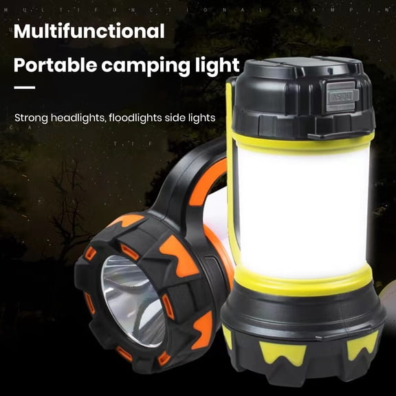 NIBOLOG 1 Set Camping Lantern High-Lumens Super Bright IPX4 Waterproof Emergency Tent Light 6 Modes LED Camping Torch Camping Gear