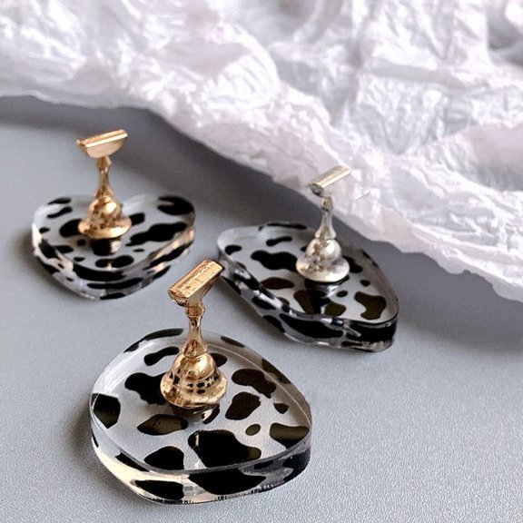 NIBOLOG 1 Set Nail Display Holder Stable Artwork Practice Freely Moving False Nail Tips Practice Training Display Stand for Manicure