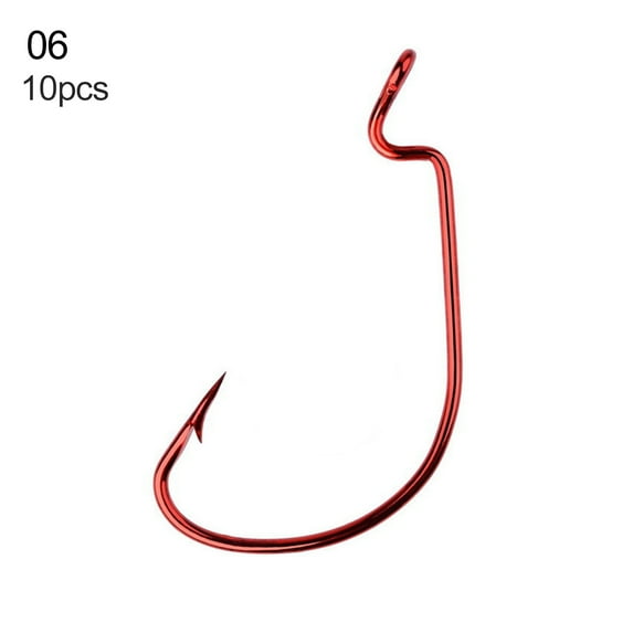 NIBOLOG 10Pcs Mini Portable Anti-corrosion Carbon Steel Fishing Hook Tackle Accessory