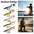 thumbnail image 1 of NIBOLOG 10cm/10g Artificial Bait Bright Color 3D Simulation Eyes Realistic Looking Treble Hook Design Easy Penetration Fishing Artificial Bait Multi-Jointed Swimbait Fishing Supplies, 1 of 8