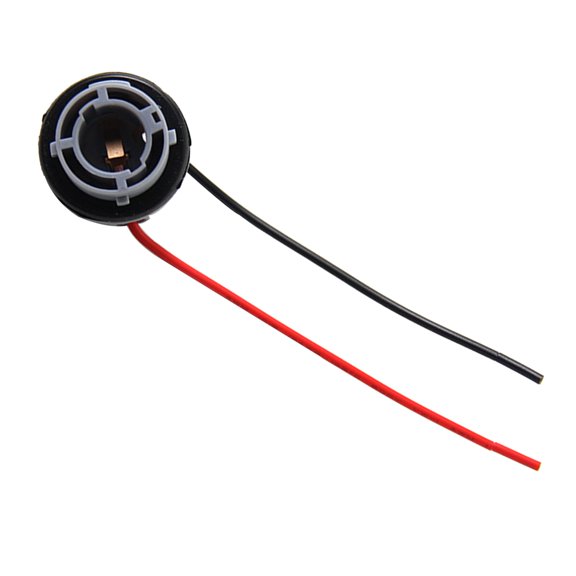 NIBOLOG 1156 BA15S Car Plug Metal Base Bulb Socket Lamp Holder Copper Core