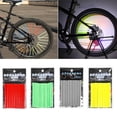 thumbnail image 1 of NIBOLOG 12Pcs Bicycle Spoke Skins Wraps Night Riding Universal Easy to Install Road Mountain Bike Colorful Wheel Decoration Reflectors, 1 of 8