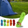 thumbnail image 1 of NIBOLOG 13Pcs/Set High Density Tear Resistant Tent Buckle Ropes Set Strong Toughness Outdoor Reflective Tent Cords Tensioner for Backpacking, 1 of 1