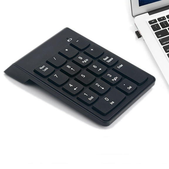 NIBOLOG 18 Keys Mini USB 2.4GHz Wireless Numeric Keypad Keyboard Numpad for PC Laptop
