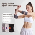 thumbnail image 1 of NIBOLOG 1Pc Adjustable Elbow Brace Spring Support Outdoor Running Basketball Cycling Compression Arm Sleeve Breathable Men Women Fitness Elbow Protector Band, 1 of 8