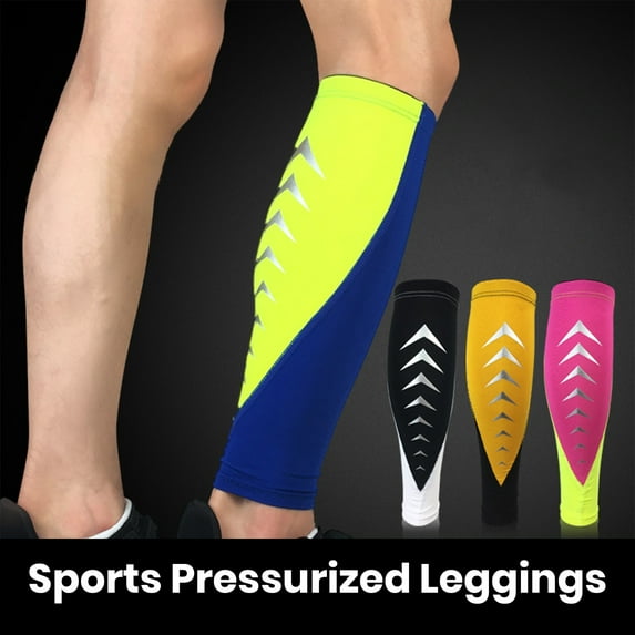 NIBOLOG 1Pc Calf Compression Shin Sleeve for Women & Men Elastic Soccer Sports Shin Guard Impact Resistant & Anti-Collision Calf Protection Gear for Football Baseball Boxing Cycling Running