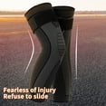 thumbnail image 1 of NIBOLOG 1Pc Knee Protector Vibration Damping Knitting Double Pressurized Nylon Cycling Shock Absorption Leg Sleeves Outdoor Sports, 1 of 8