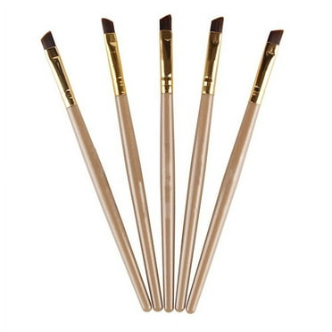 NIBOLOG 1Pc Pro Cosmetic Slant Tip Plastic Handle Eyebrow Brush Makeup Beauty Tool