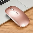thumbnail image 1 of NIBOLOG 2.4G Wireless USB Rechargeable Bluetooth-compatible 5.0 Silent Gaming Mouse for PC Laptop, 1 of 8