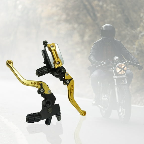 NIBOLOG 2Pcs 22mm CNC Hydraulic Disc Brake Upper Pump Motorcycle Clutch Handbrake Lever