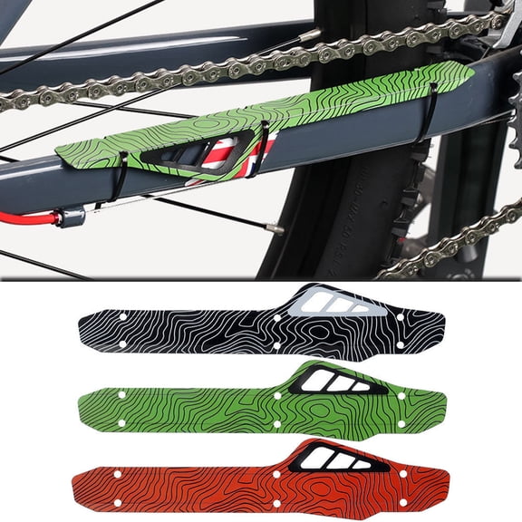 NIBOLOG 2Pcs Bike Chainstay Protector Carbon Fiber Mountain Road MTB Bicycle Down Tube Chain Stay Frame Guard Bicycle Chain Pad Protective Sticker Bike Accessories