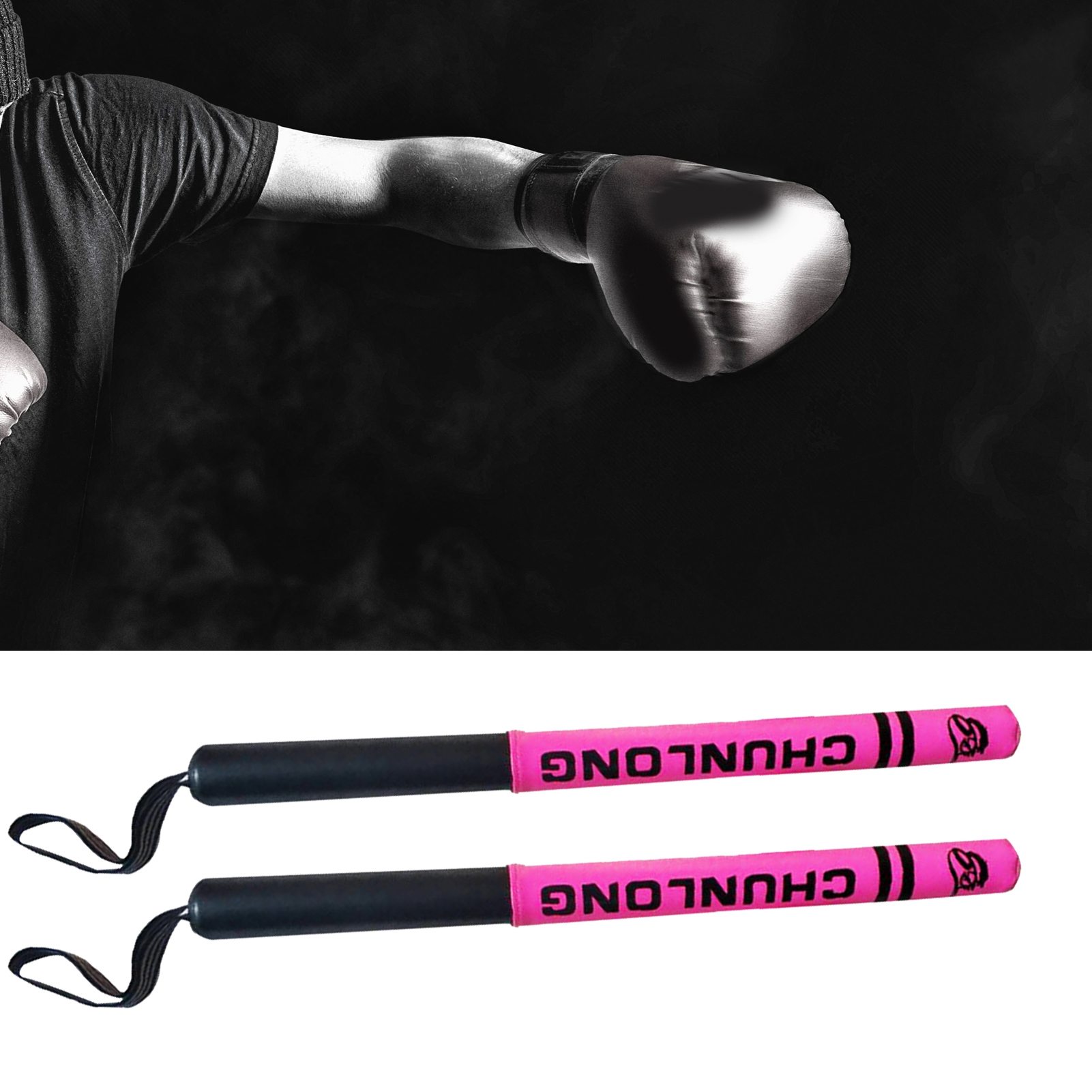 NIBOLOG 2Pcs Boxing Target Training Stick Wear-resistant Shock ...
