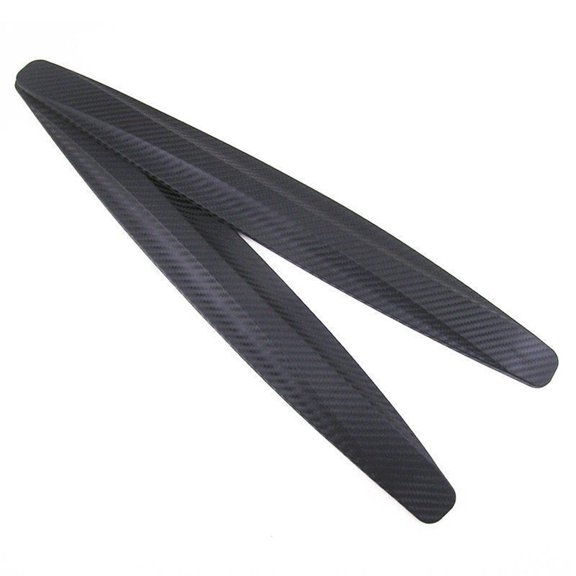 NIBOLOG 2Pcs Carbon Fiber Texture Car SUV Bumper - Edge Guard Strip Anti-rub Protector