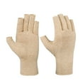 thumbnail image 1 of NIBOLOG 2Pcs Unisex Adult Sports Soft Cotton Breathable Half Finger Protective Gloves, 1 of 6