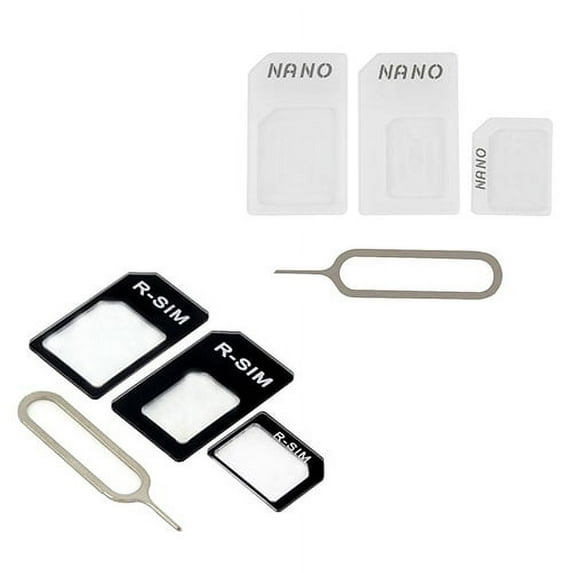 NIBOLOG 3 in 1 NanoSIM Card to Micro SIM Card to Standard SIM Card Adapter Converter