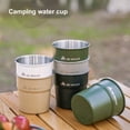 thumbnail image 1 of NIBOLOG 300ml Camping Cup Large Capacity Food Grade Stainless Steel Tea Beer Coffee Milk Tumbler Mug Glass Hiking Supplies, 1 of 8