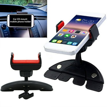 NIBOLOG 360 Degree Universal CD Slot Car Mount Holder Stand for Phones