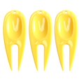 thumbnail image 1 of NIBOLOG 3Pcs Golf Green Fork Anti-rust Effective Compact Repair Turf Plastic Golf Divot Repair Tool Golf Accessories, 1 of 8