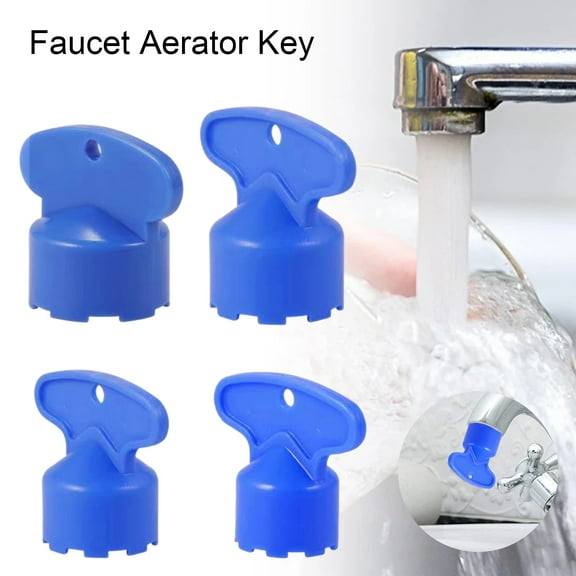 NIBOLOG 4Pcs 16.5/18.5/21.5/24MM Kitchen Faucet Aerator Key 4 Sizes Heavy Duty Sink Cache Aerator Removal Installation Wrench Tools
