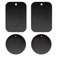 thumbnail image 1 of NIBOLOG 4Pcs Round Rectangle Mobile Phone - Magnetic Car Mount Holder Metal Plate Sticker, 1 of 5