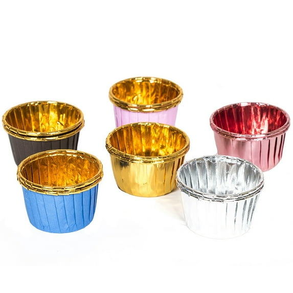 NIBOLOG 50Pcs Disposable Baking Cupcake Cake Liner Wrappers Cup Muffin Dessert Holder