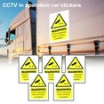 thumbnail image 1 of NIBOLOG 5Pcs Signs Decals Attractive Waterproof CCTV In Operation Car Signs Sticker for Car, 1 of 7