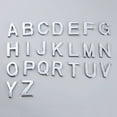 thumbnail image 1 of NIBOLOG 5cm Plated Door Plaque Address English Letter Alphabet Plate Sign for Home Address, 1 of 8