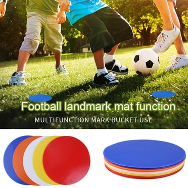 NIBOLOG 6Pcs 20CM Spot Marker Colorful Non-slip PVC Gym Classroom Activities Dance Soccer Basketball Football Sports Speed Agility Training Round Floor Marker Pad Kit