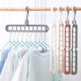 thumbnail image 1 of NIBOLOG 6Pcs Multifunction 360 Degree Rotation Clothes Hanger Storage Rack with Hook, 1 of 8