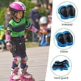 thumbnail image 1 of NIBOLOG 6Pcs/Set Kids Protective Gears Breathable All-Round Protection Multipurpose 6-in-1 Adjustable Kids Knee Elbow Pads with Wrist Guards for Roller Skating Skateboarding Cycling, 1 of 8