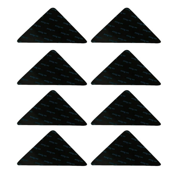 NIBOLOG 8Pcs Anti-slip Fixing Sticker Adhesive Rug Gripper Pads Triangle/Trapezoid Reusable Prevent Slipping Accidents Carpet Tape for Living Room Bedroom