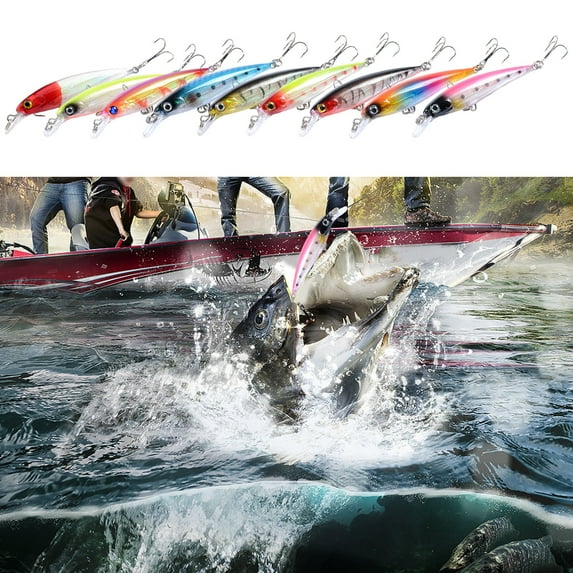 NIBOLOG 9cm/7.3g Fishing Lure Sharp Hook 3D Simulated Fisheyes Reflective Angling Lure Submerged Minnow Artificial Bait Outdoor Fishing