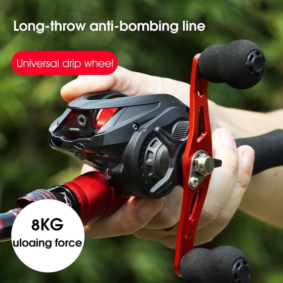 NIBOLOG AC2000 6.3 : 1 Fishing Wheel Heat-resistant Simple Installation Professional Drag Fishing Reel Outdoor Supplies