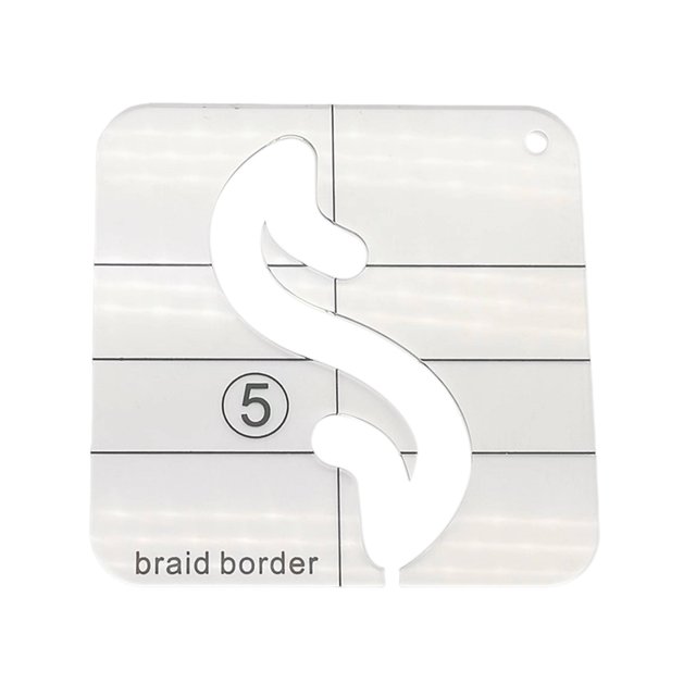 NIBOLOG Acrylic Quilting Template Pratical Free Motion Quilting Ruler