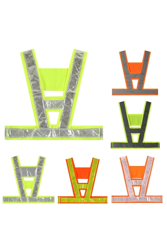 Adjustable High Visibility Outdoor Working Reflective Vest Strap Harness Jacket